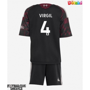 Liverpool Virgil van Dijk #4 Dětské Alternativní dres komplet 2026-27 Krátký Rukáv (+ trenýrky)